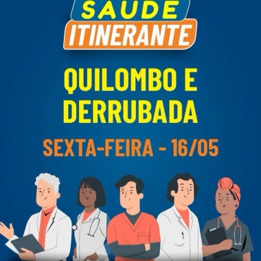 SAÚDE ITINERANTE NAS COMUNIDADES DE QUILOMBO E DERRUBADA