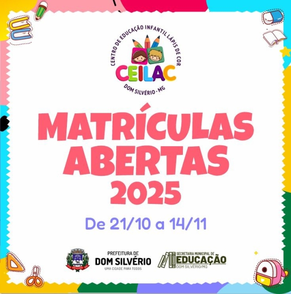 CEILAC COMUNICA MATRICULAS ABERTAS PARA 2025