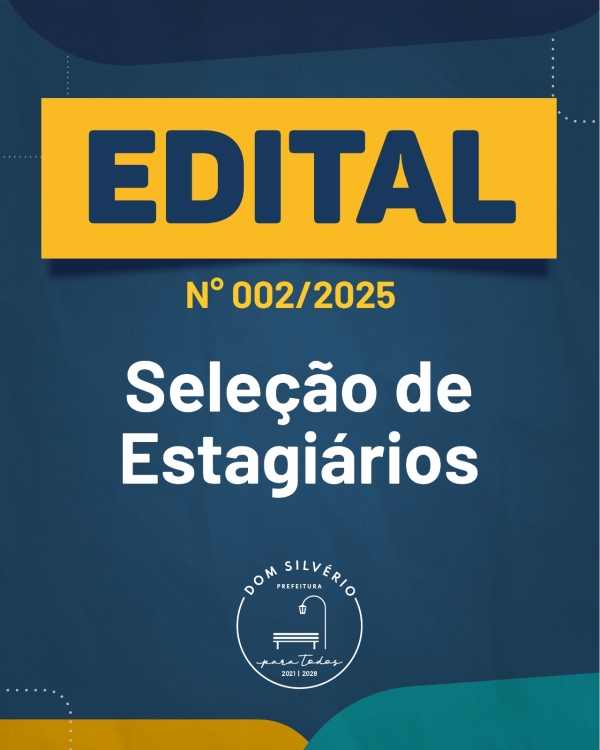 OPORTUNIDADE DE ESTÁGIO
