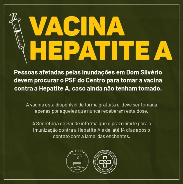 VACINE-SE CONTRA A HEPATITE A