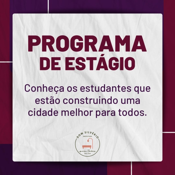 PROGRAMA DE ESTÁGIO DA PREFEITURA OFERECE OPORTUNIDADE PARA ESTUDANTES